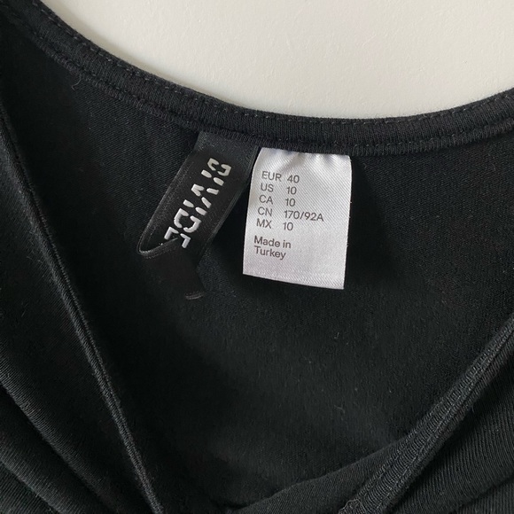 Women’s black swoop neck body suit - Picture 2 of 2